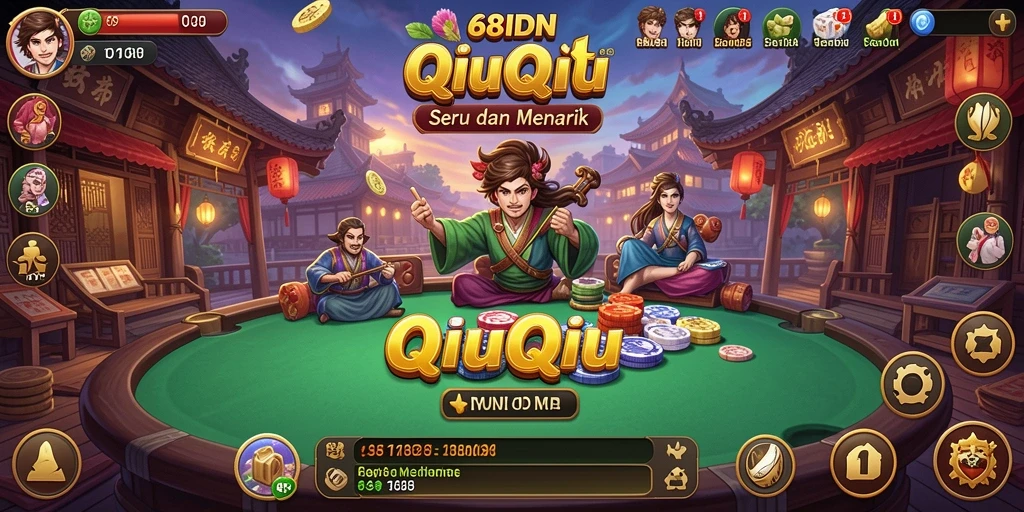 Tampilan gameplay QiuQiu yang menarik di 68IDN.