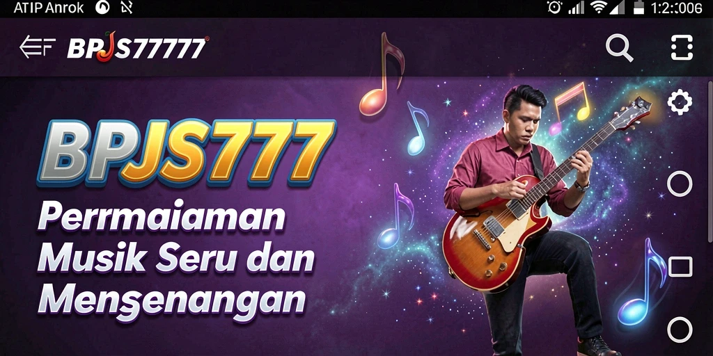 Tampilan gameplay menarik dengan berbagai pilihan musik.