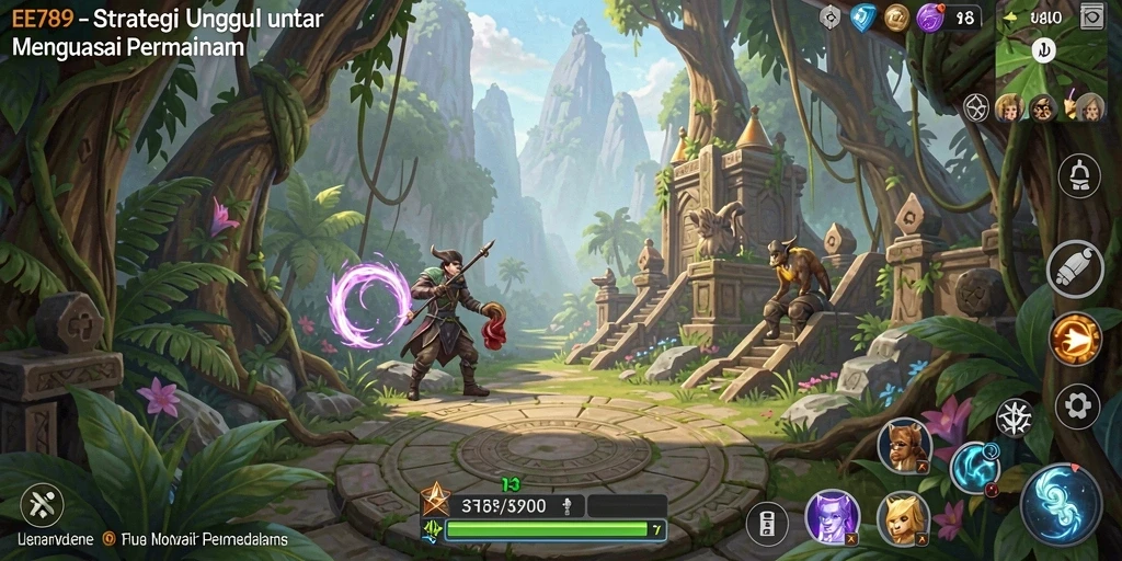 Tampilan gameplay mendebarkan di EE789 dengan aksi strategi.