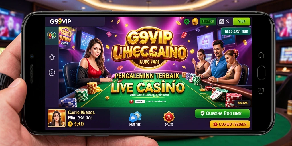 Tampilan gameplay Live Casino yang mengasyikkan di G9VIP.