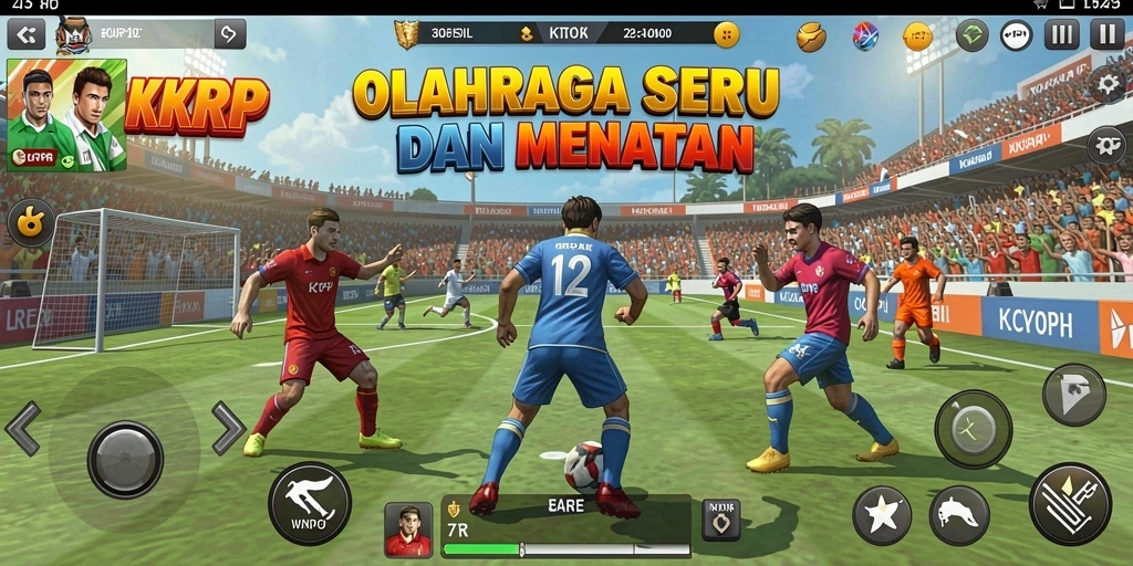 Tangkapan layar KKRP menampilkan aksi seru dalam olahraga kompetitif.