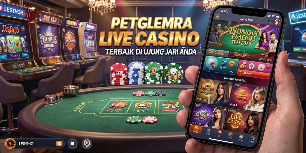 Tampilan menarik dari gameplay Live Casino LETSTHOR dengan dealer langsung.
