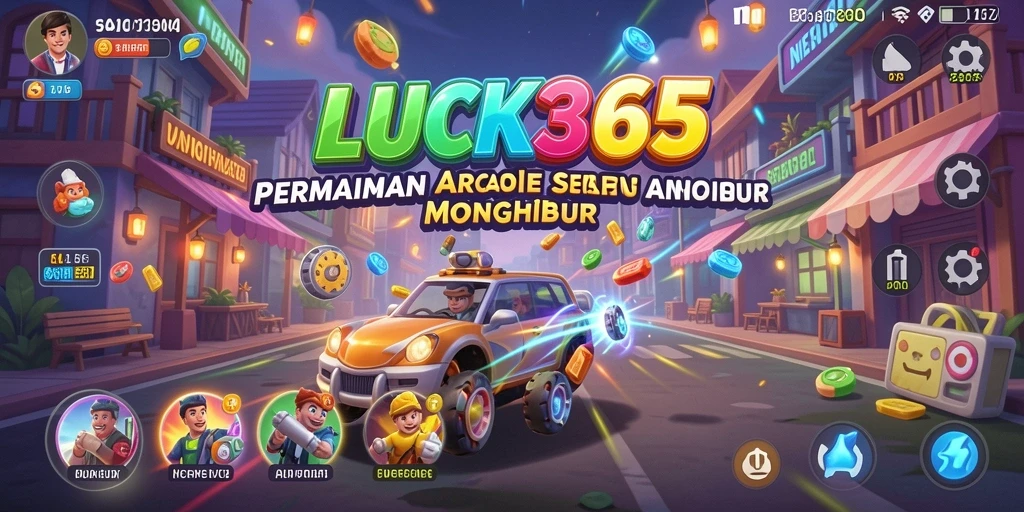 Tampilan utama gameplay LUCK365 menampilkan aksi Arcade yang seru.