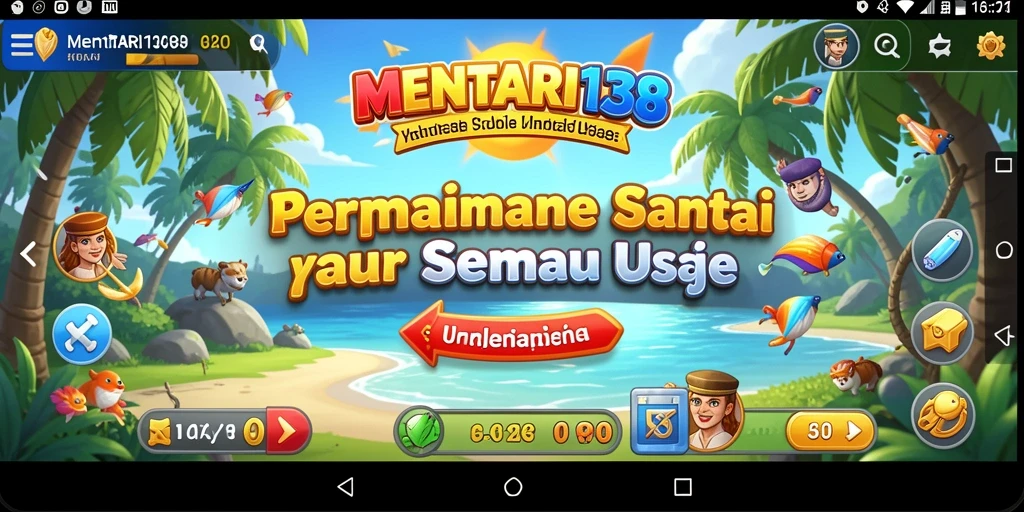 Tangkapan layar gameplay MENTARI138 yang penuh warna dan menyenangkan.