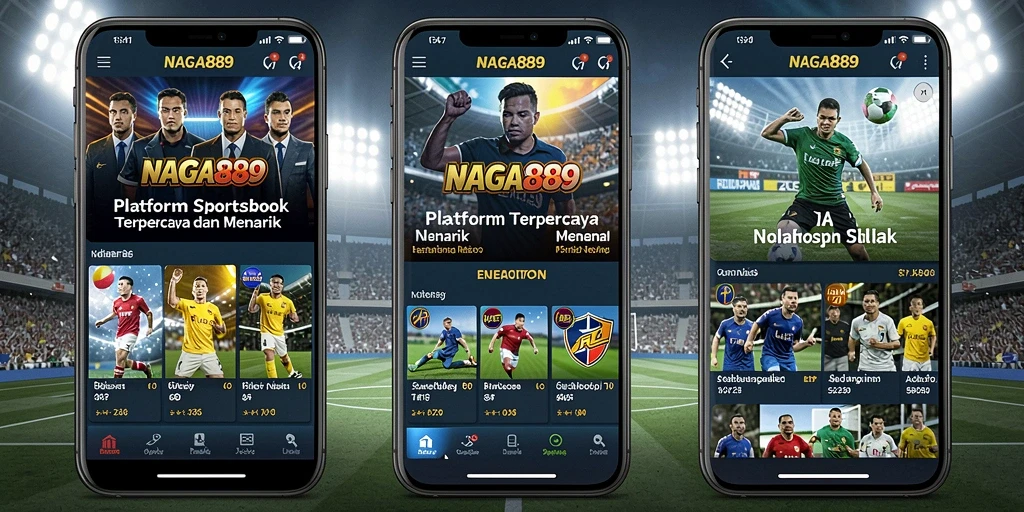 Screenshot NAGA889 menampilkan antarmuka taruhan olahraga yang menarik.