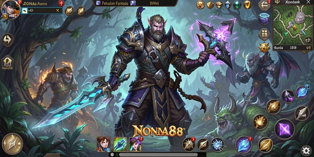 Tampilan menarik dari gameplay NONA88 yang penuh aksi.