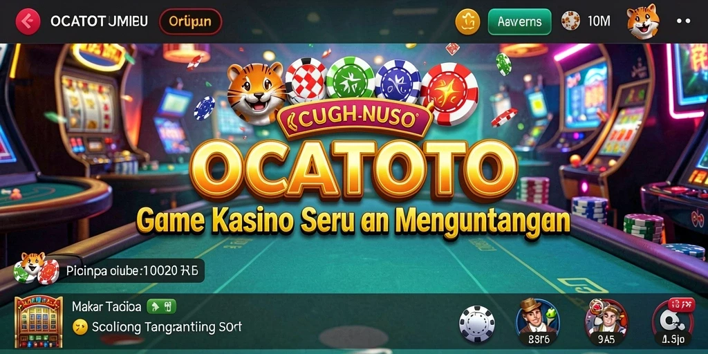 Gameplay seru dan imersif saat bermain OCATOTO di kasino.