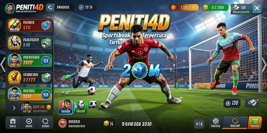 Tampilan utama aplikasi PENITI4D menampilkan opsi taruhan olahraga yang beragam.