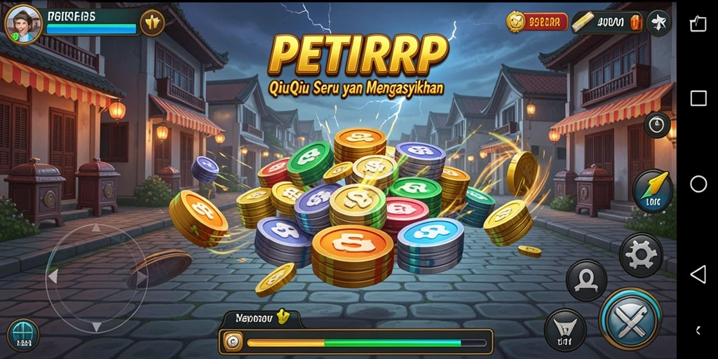 Screenshot PETIRRP menampilkan gameplay QiuQiu yang seru dan interaktif.