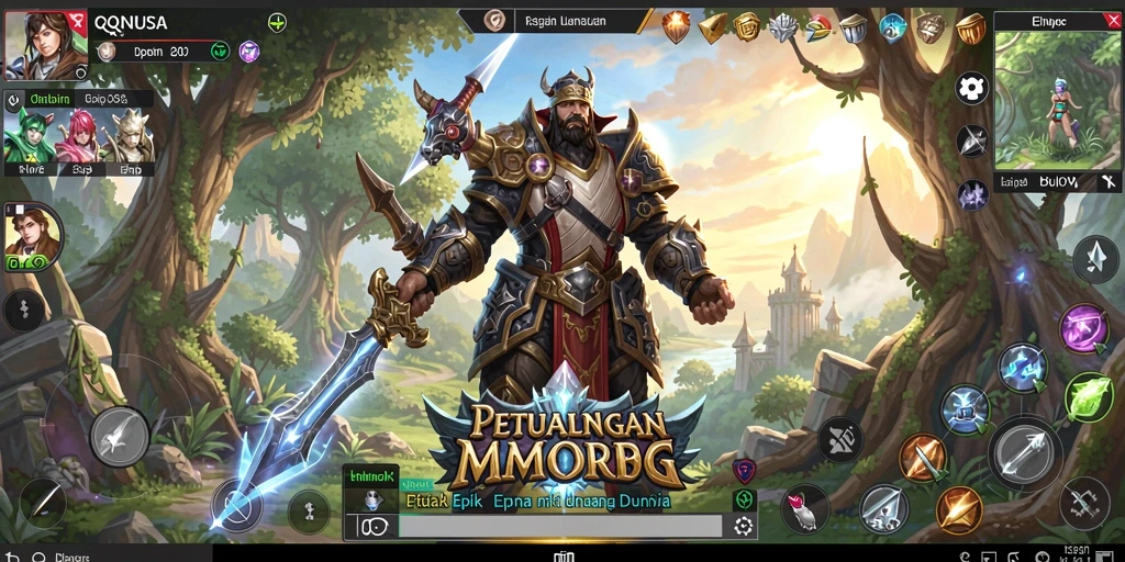 Tangkapan layar mendebarkan dari gameplay QQNUSA yang intens.