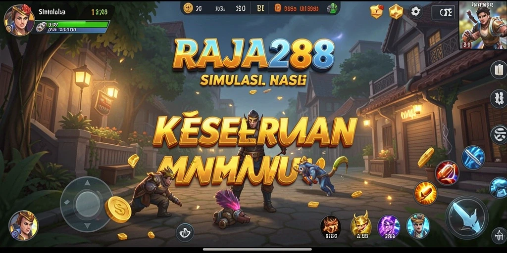 Tampilan gameplay RAJA288 yang mengesankan dan interaktif.