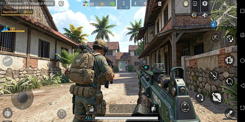 Tampilan mendebarkan dari gameplay TPS di RP99.