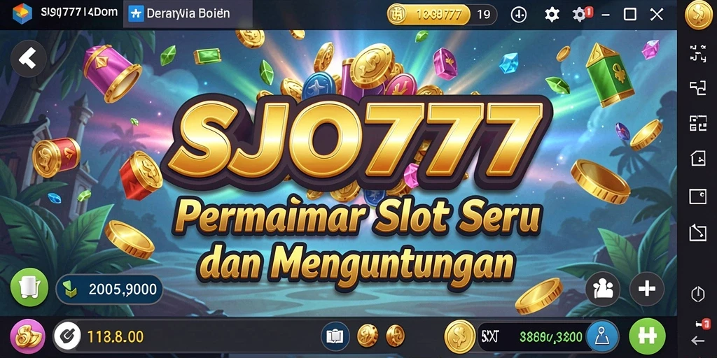 Tampilan gameplay SJO777 dengan berbagai tema slot menarik.