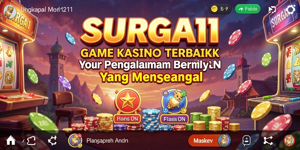 Tampilan gameplay Kasino yang menarik dan mengasyikkan dari SURGA11.