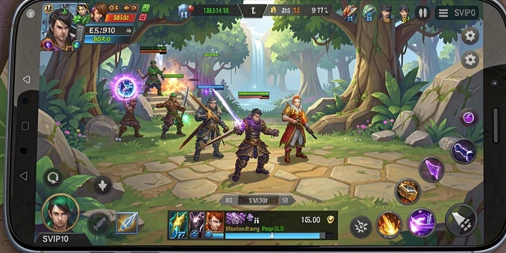 Tampilan seru gameplay SLG yang mendebarkan di SVIP10.