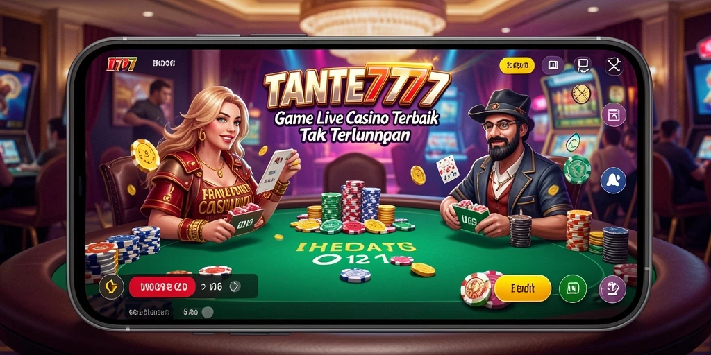 Tampilan gameplay mendebarkan di aplikasi Live Casino TANTE777.