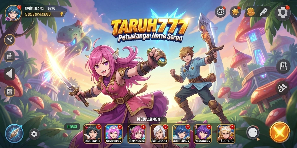 Tangkapan layar TARUH777 menunjukkan aksi pertempuran anime yang mendebarkan.
