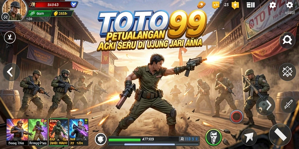 Tampilan utama gameplay TOTO99 yang mendebarkan dan penuh aksi.