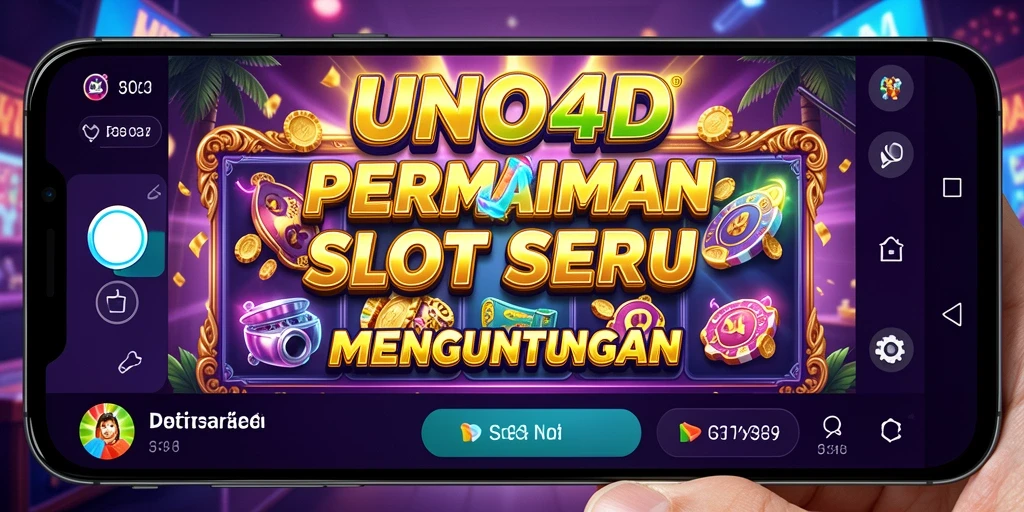 Screenshot utama dari permainan Slot UNO4D yang menampilkan jackpot dan fitur menarik.
